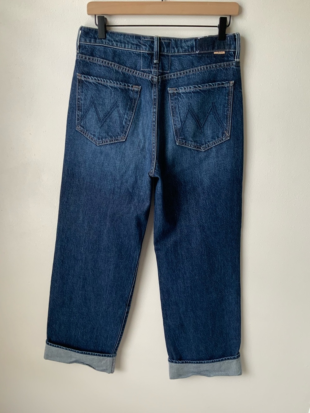 MOTHER SUPERIOR Jeans Lil’ Mother Lil’ Spitfire Nerdy Cuff Blue Size 26 - Picture 4 of 14